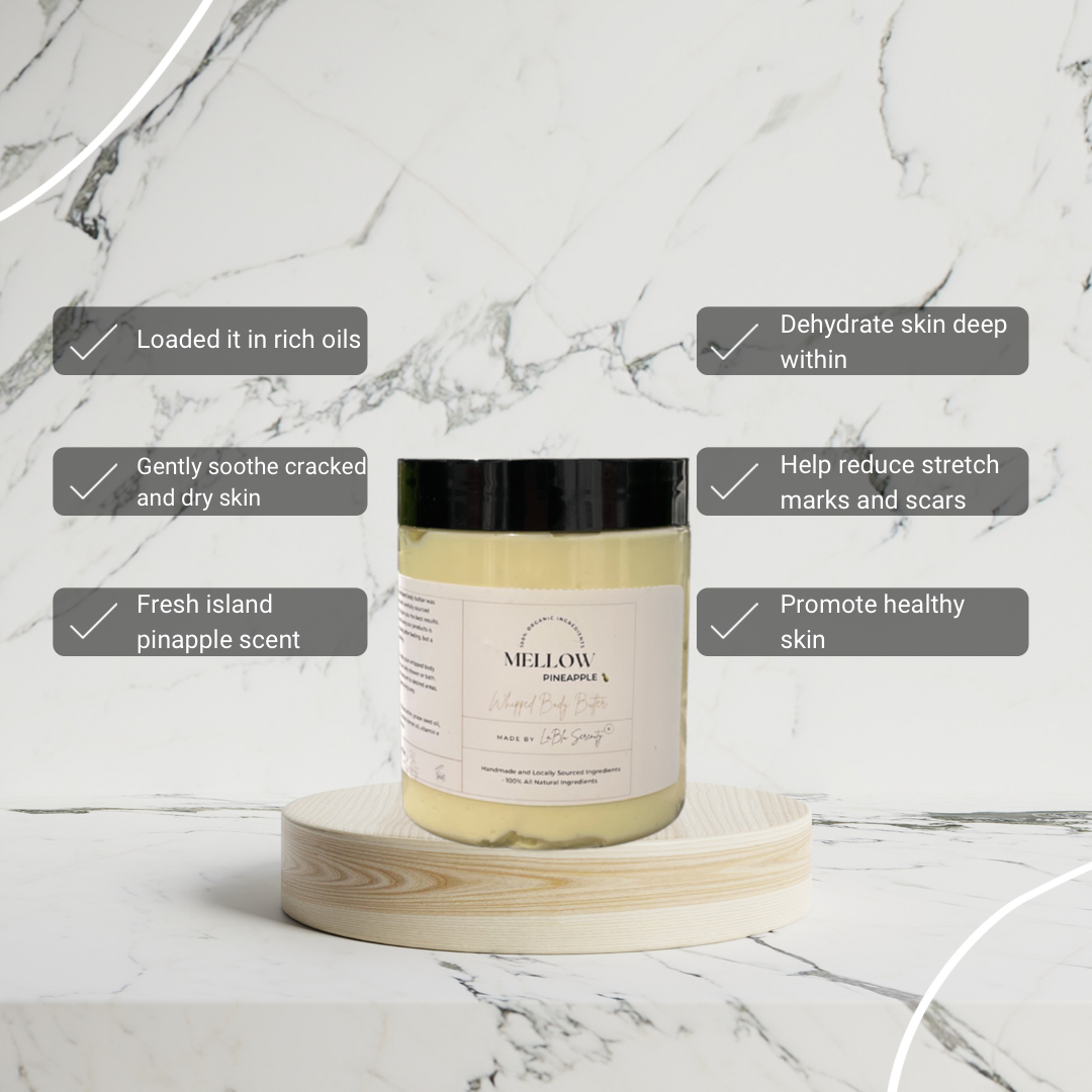 MELLOW WHIPPED BODY BUTTER (pineapple)