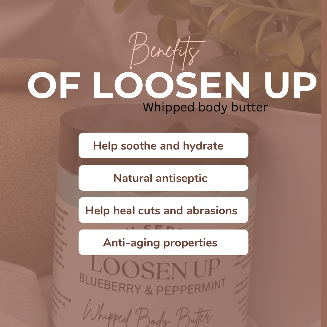 LOOSENUP WHIPPED BODY BUTTER (blueberry & peppermint)