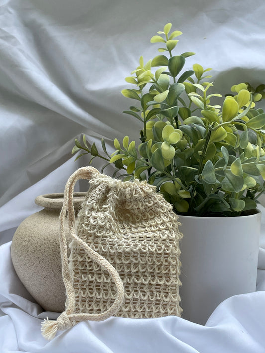 EXFOLIATING SOAP BAR MESH POUCH