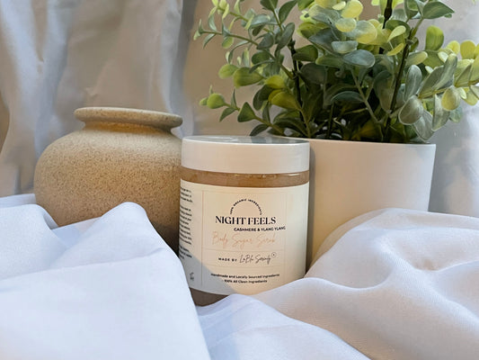 NIGHT FEELS BODY SUGAR SCRUB(cashmere & coconut scent)