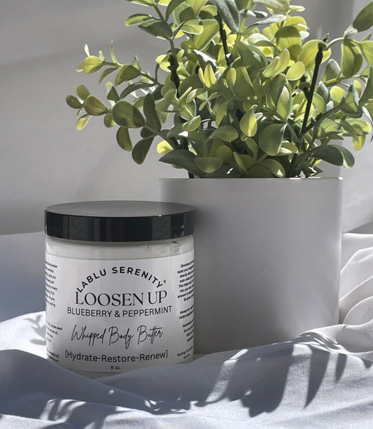LOOSENUP WHIPPED BODY BUTTER (blueberry & peppermint)